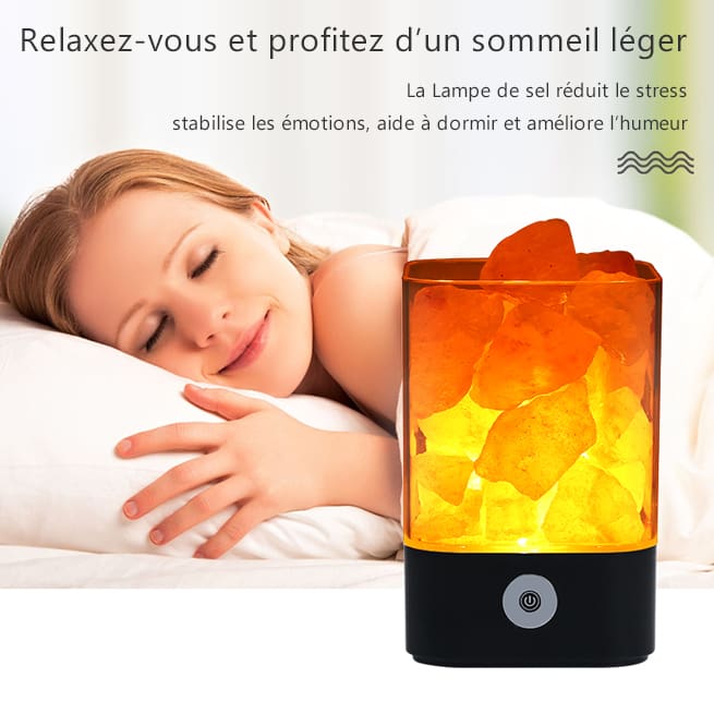 ATELIER-TIBET Lampe de Sel de l’Himalaya – Lumière douce & ambiance apaisante