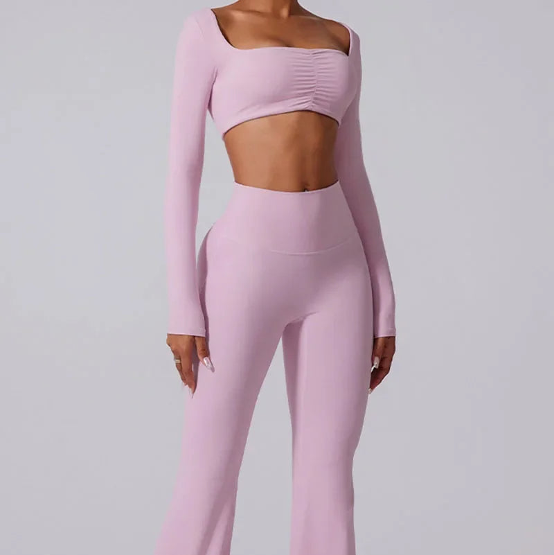 ATELIER-TIBET – Legging Yoga Taille Haute Coupe Féminine en Nylon & Spandex