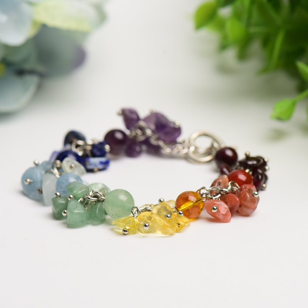 ATELIER-TIBET – Bracelet Chakra en Cristaux Naturels, Équilibre Énergétique