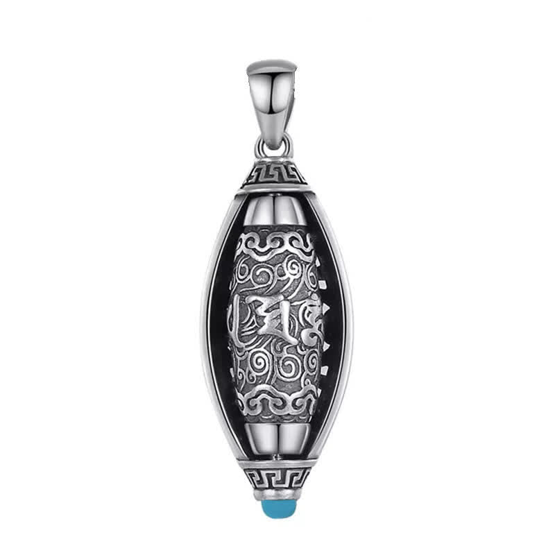 ATELIER-TIBET – Collier Rotatif Om Mani Padme Hum en Cuivre