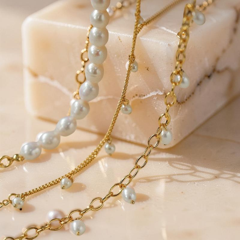 ATELIER-TIBET – Bracelet de Cheville Perle – Douceur Délicate, Plaqué Or