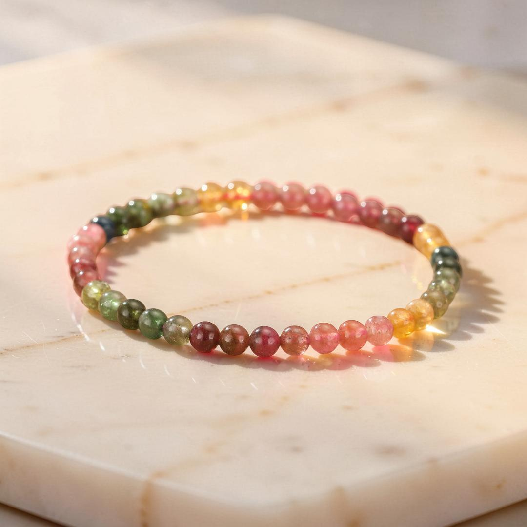 ATELIER-TIBET – Bracelet Tourmaline - Arc En Ciel
