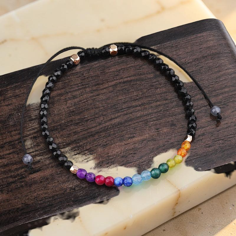 ATELIER-TIBET – Bracelet 7 Chakras – Alignement, Pierres Naturelles