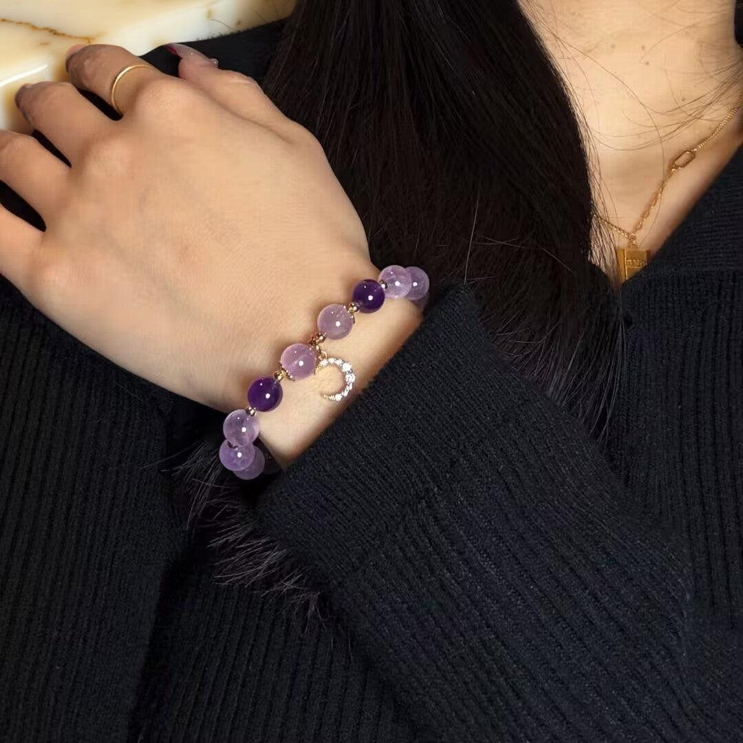ATELIER-TIBET – Bracelet Améthyste  – Sérénité Lunaire