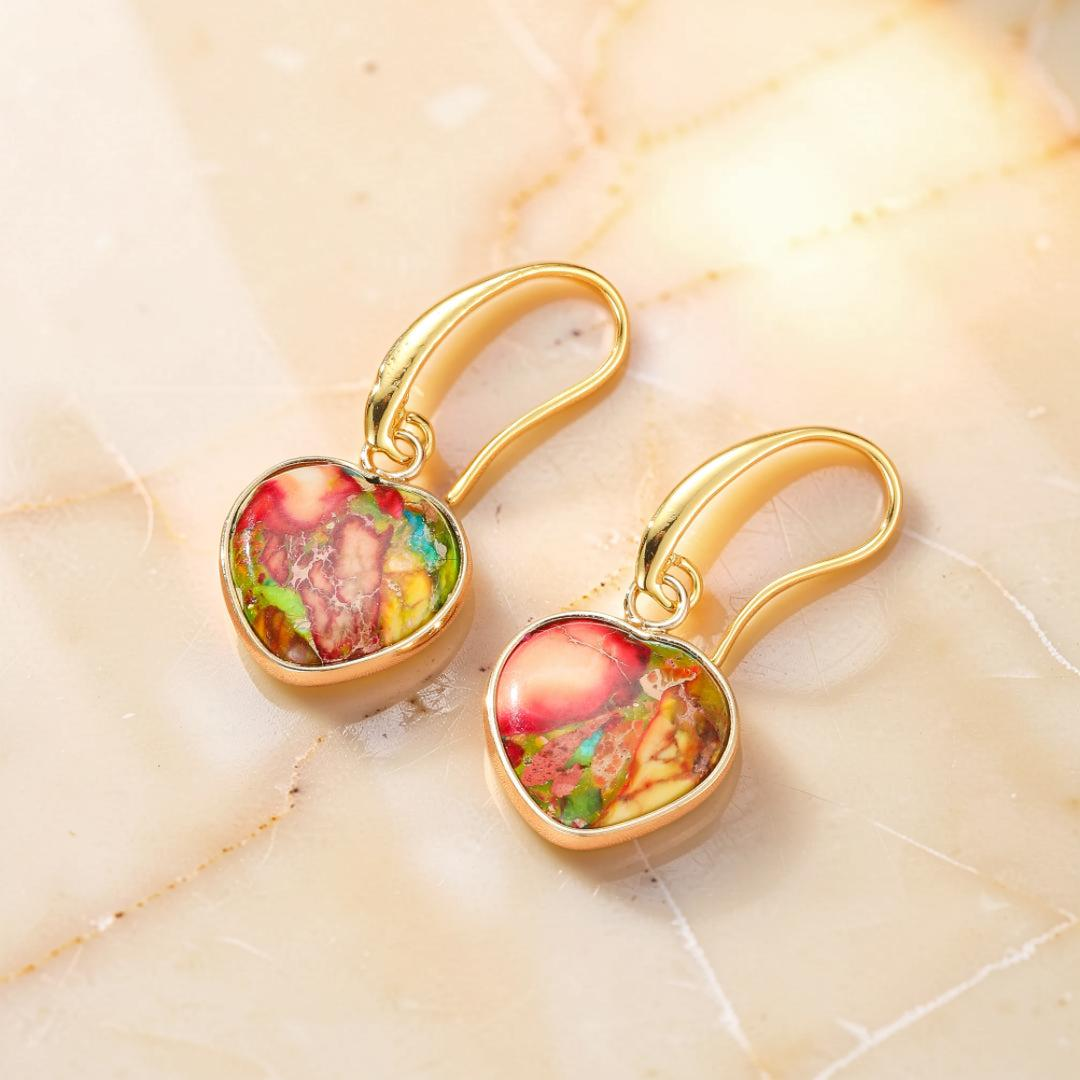 ATELIER-TIBET – Boucles d’Oreilles Jaspe – Éclat Vital
