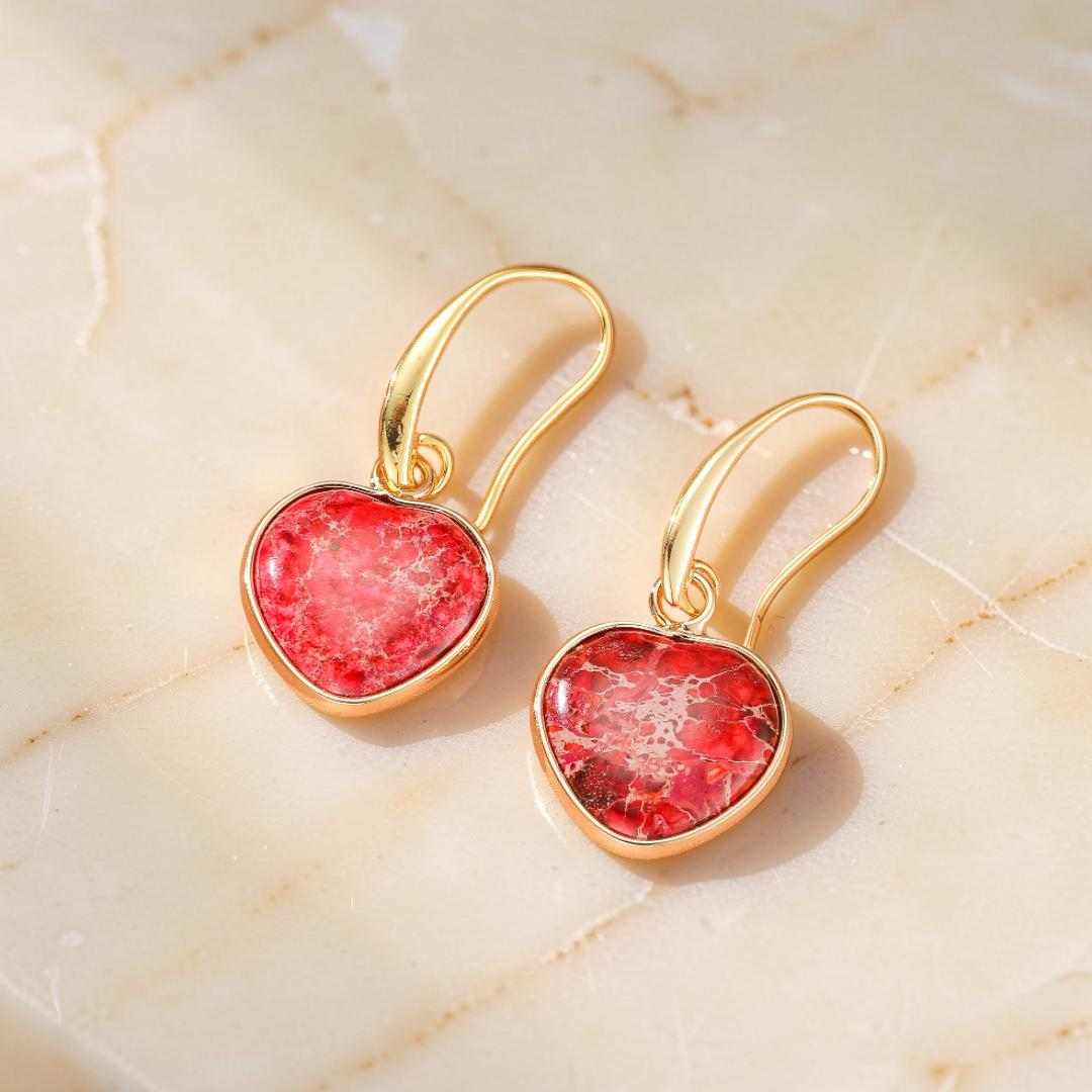 ATELIER-TIBET – Boucles d’Oreilles Jaspe – Éclat Vital