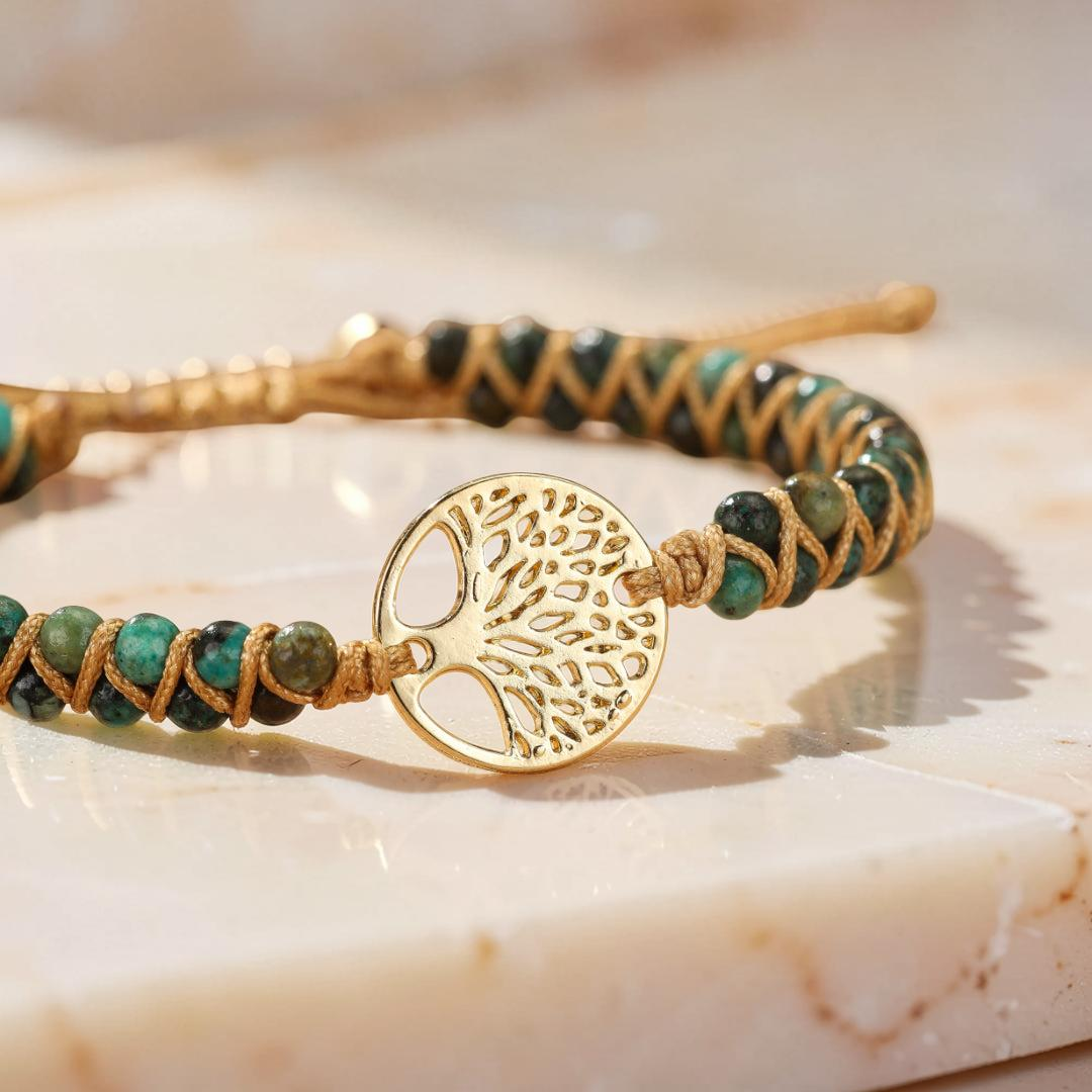 ATELIER-TIBET – Bracelet Arbre de Vie Jaspe Africain - Bonheur