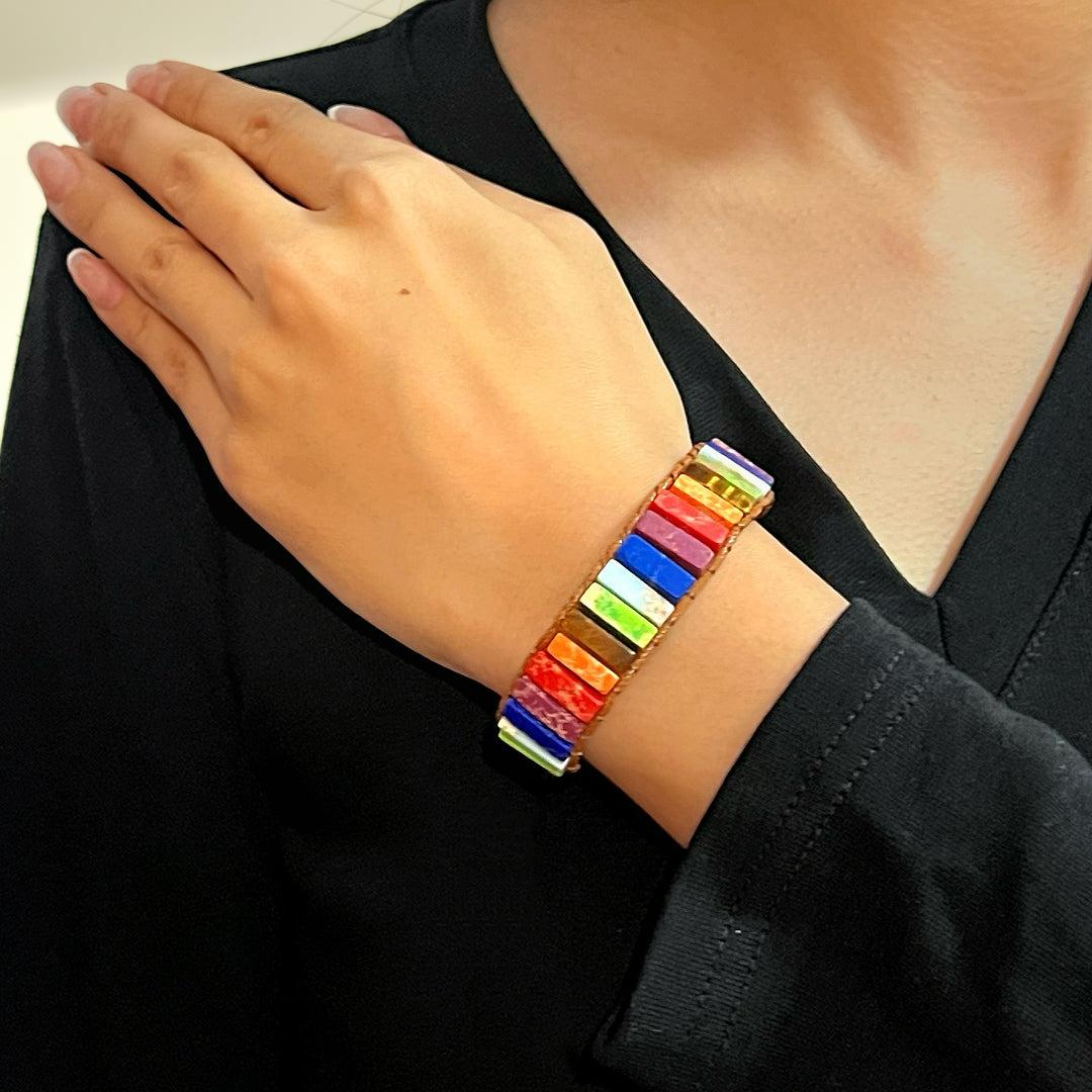 ATELIER-TIBET – Bracelet Jaspe – Harmonie des Chakras