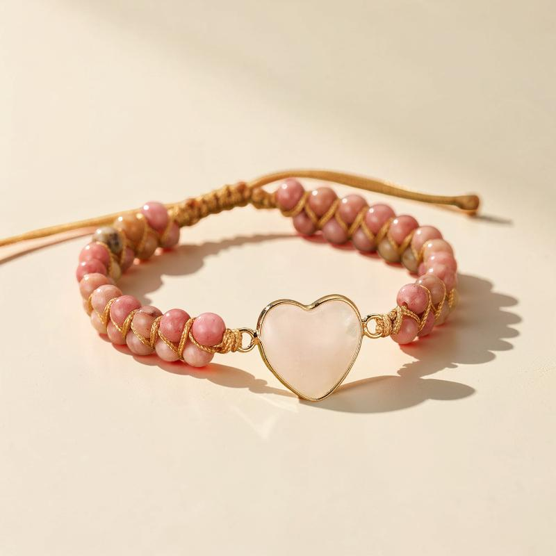 ATELIER-TIBET – Bracelet Quartz Rose – Cœur de Joie