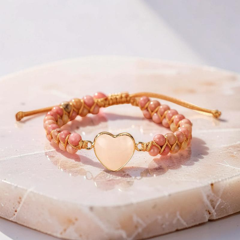 ATELIER-TIBET – Bracelet Quartz Rose – Cœur de Joie
