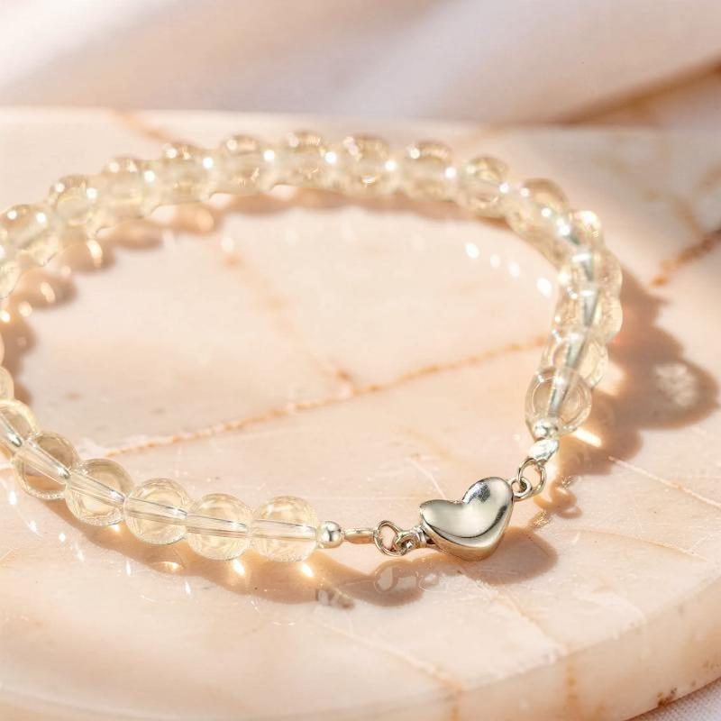 ATELIER-TIBET – Bracelet Cristal de Roche – Pureté du Cœur, Argent