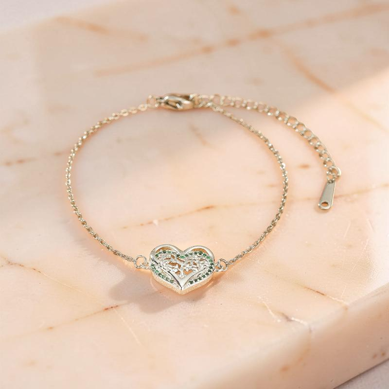 ATELIER-TIBET – Bracelet Arbre de Vie – Cœur Végétal, Argent