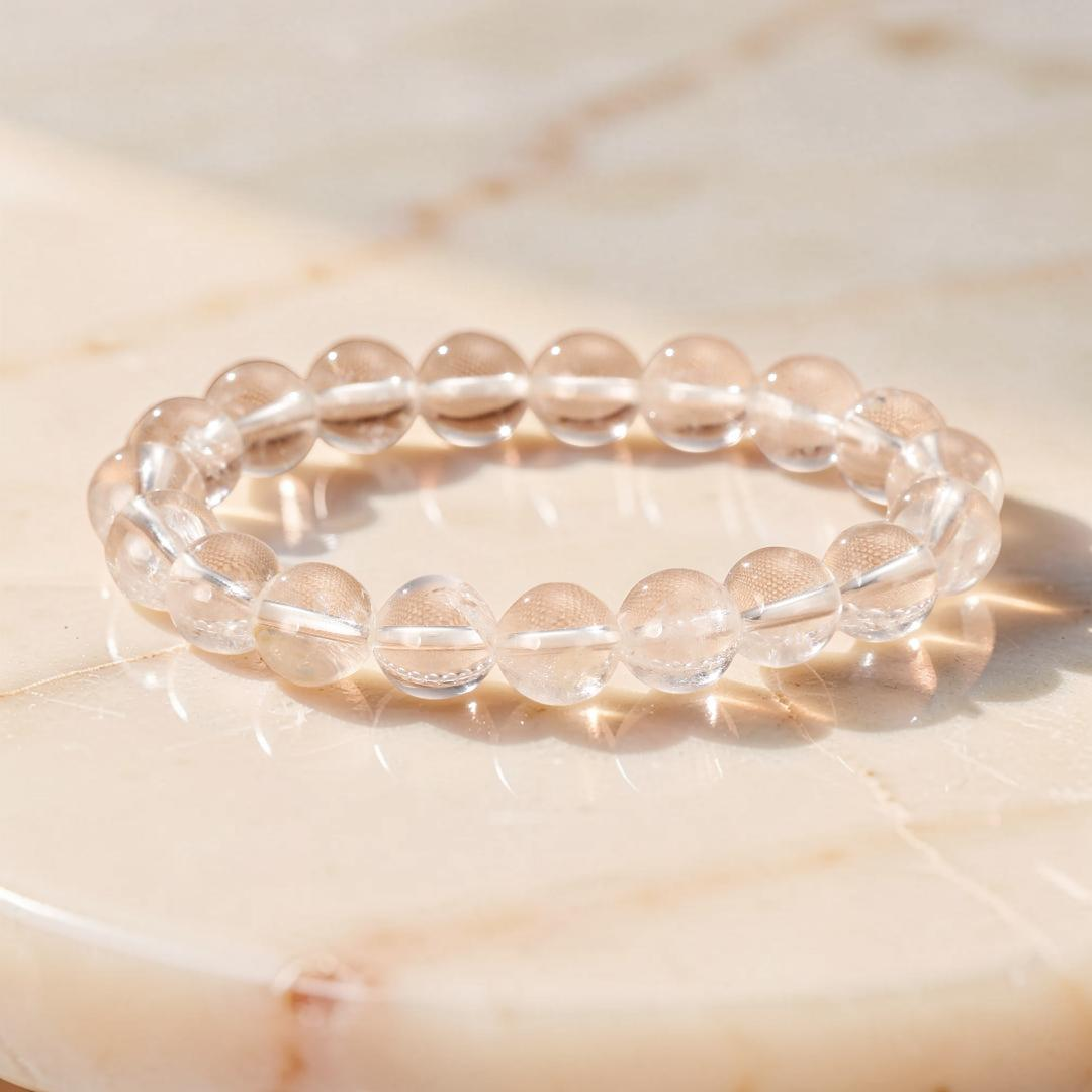 ATELIER-TIBET – Bracelet Cristal de Roche – Clarté Céleste