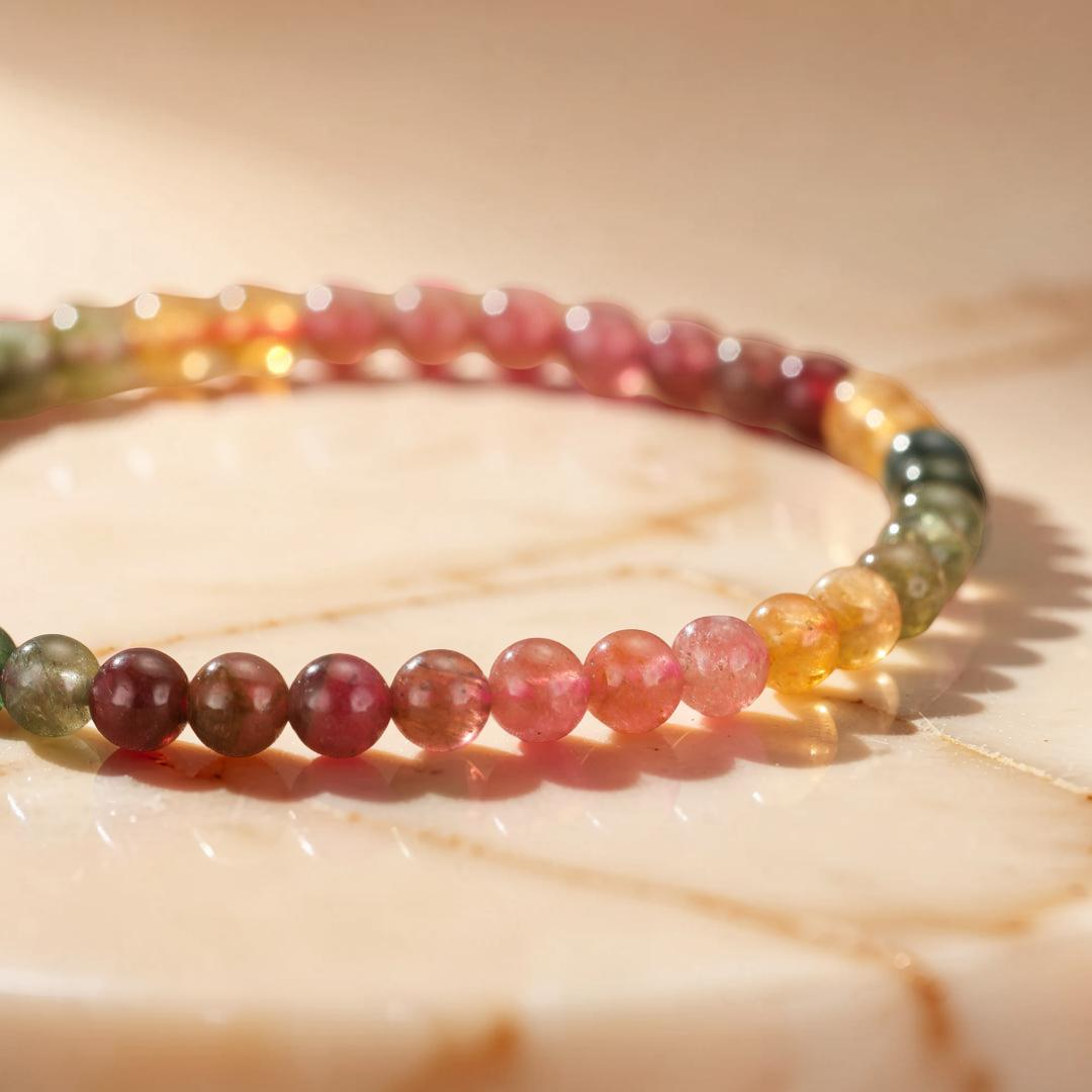 ATELIER-TIBET – Bracelet Tourmaline - Arc En Ciel