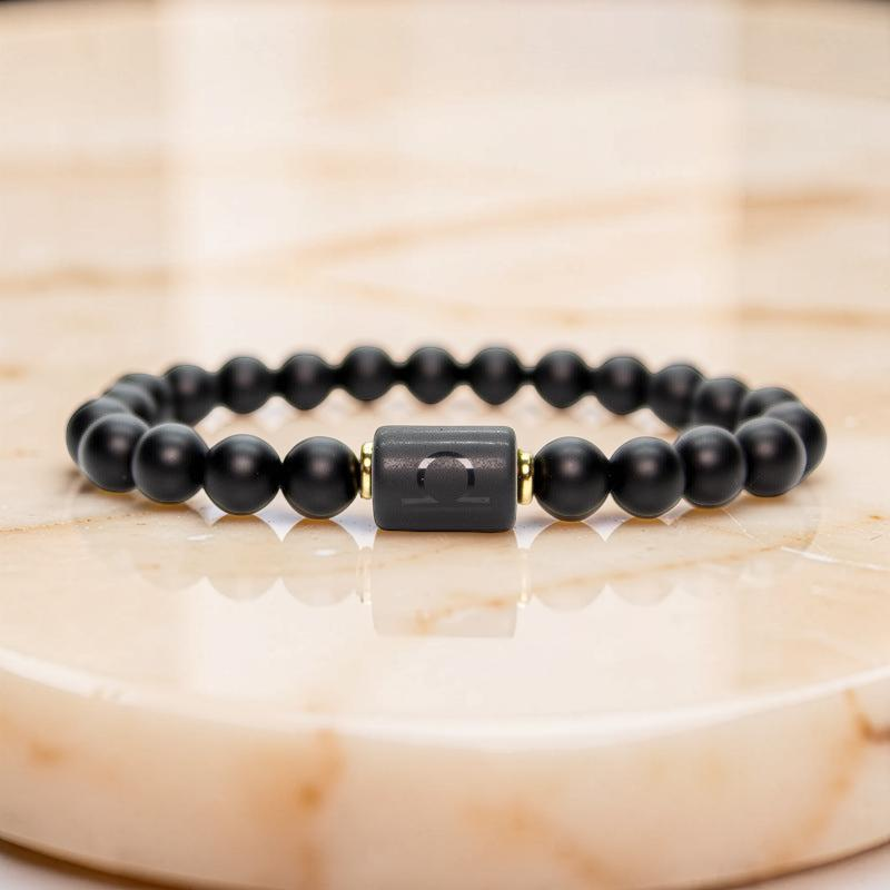ATELIER-TIBET – Bracelet Signe Astrologique en Onyx – Protection Astrale