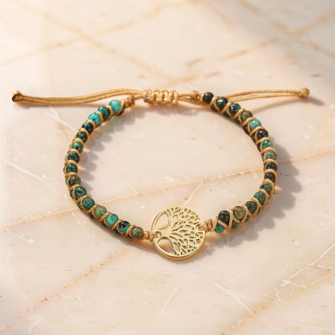 ATELIER-TIBET – Bracelet Arbre de Vie Jaspe Africain - Bonheur
