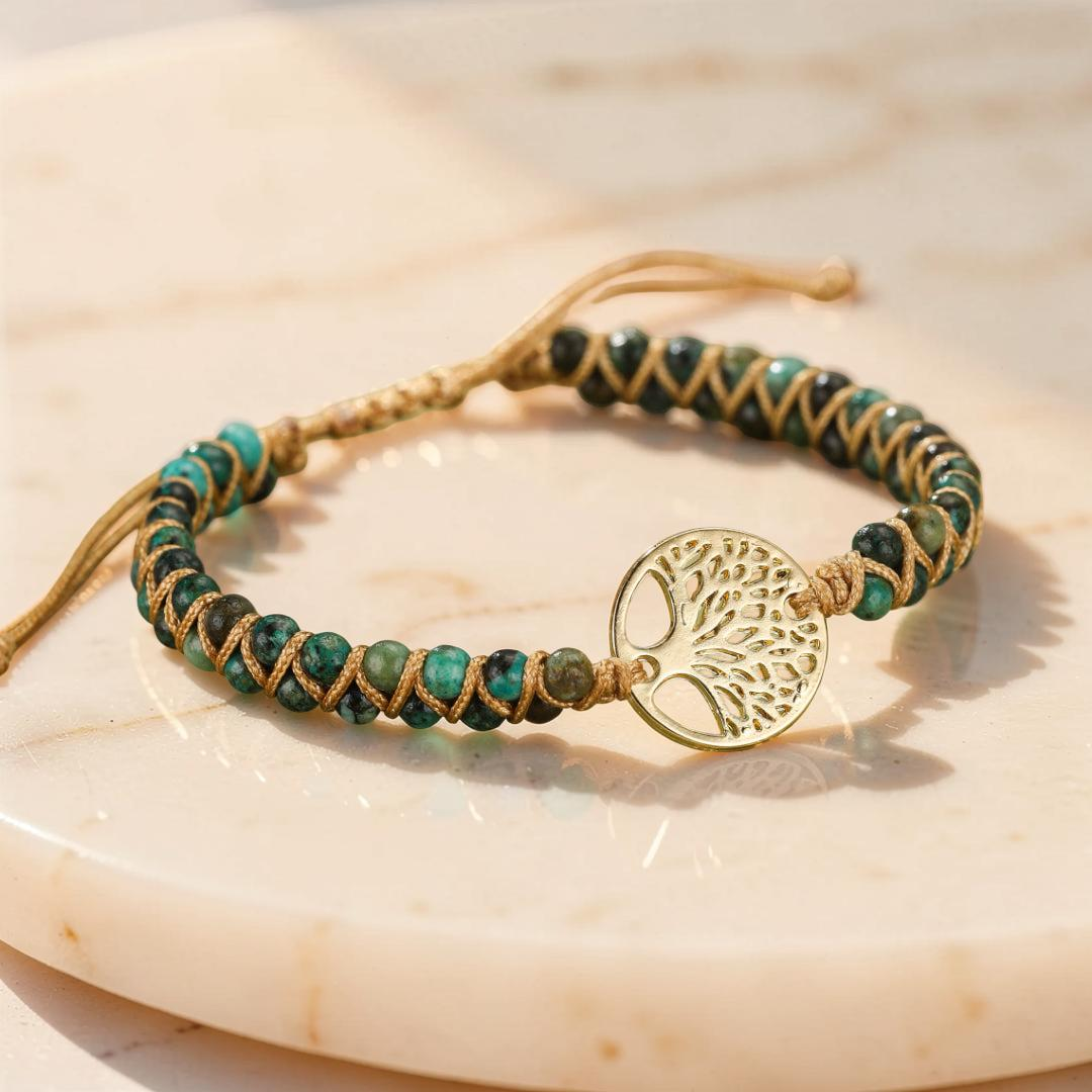 ATELIER-TIBET – Bracelet Arbre de Vie Jaspe Africain - Bonheur