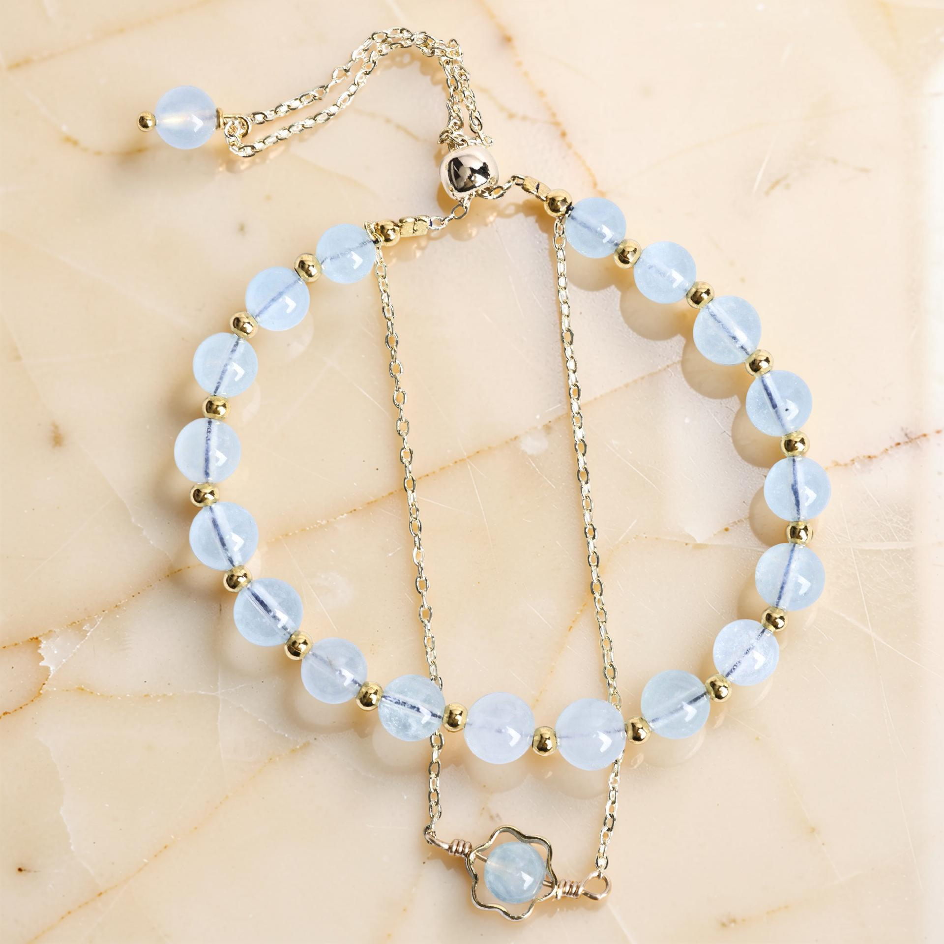 ATELIER-TIBET – Bracelet Aigue-Marine – Brillance Océane