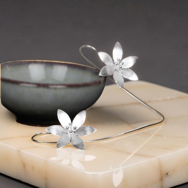 ATELIER-TIBET – Boucles d'Oreilles - Lotus Éclos, Argent