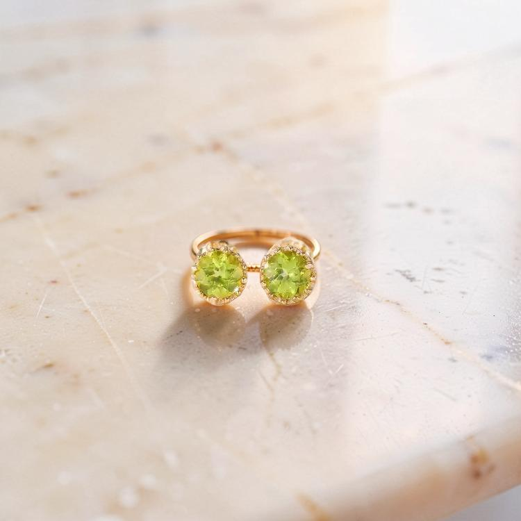 ATELIER-TIBET – Boucles d'Oreilles Péridot ou Labradorite – Soleil, Argent Plaqué Or