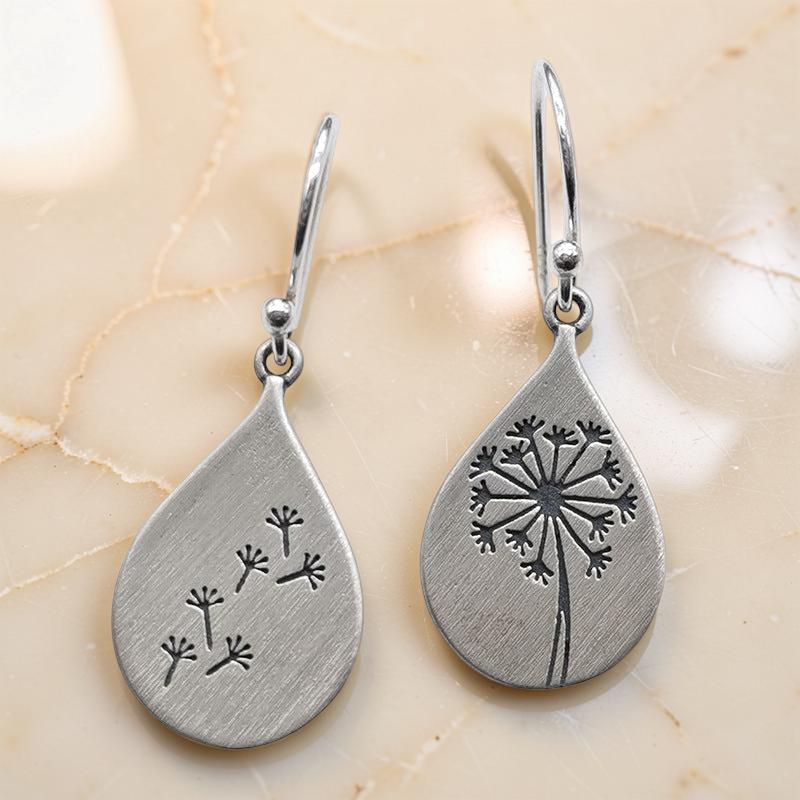 ATELIER-TIBET – Boucles d’Oreilles Pissenlit – Renaissance Légère, Argent