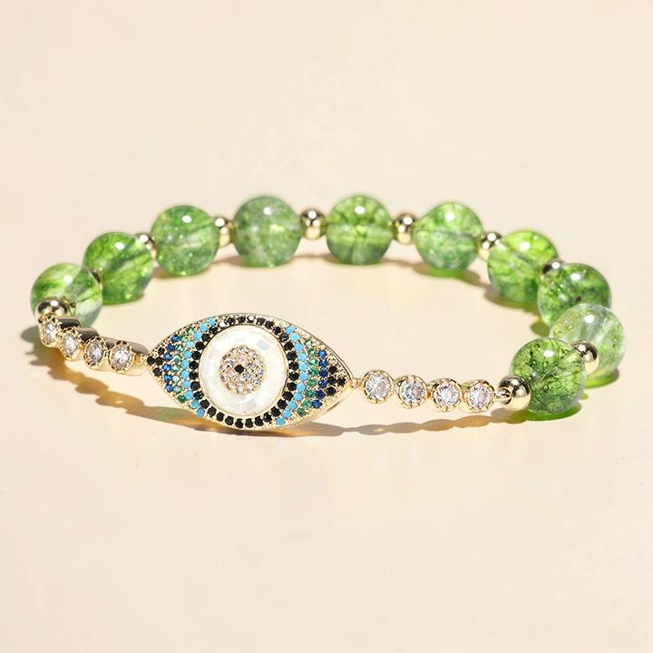 ATELIER-TIBET – Bracelet Péridot Mauvais Œil – Abondance