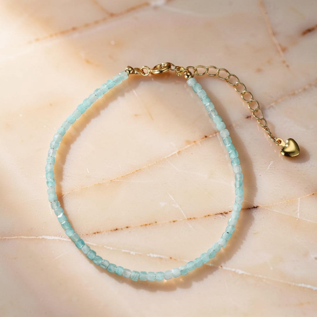 ATELIER-TIBET – Bracelet Amazonite Fine – Fil d'Azur
