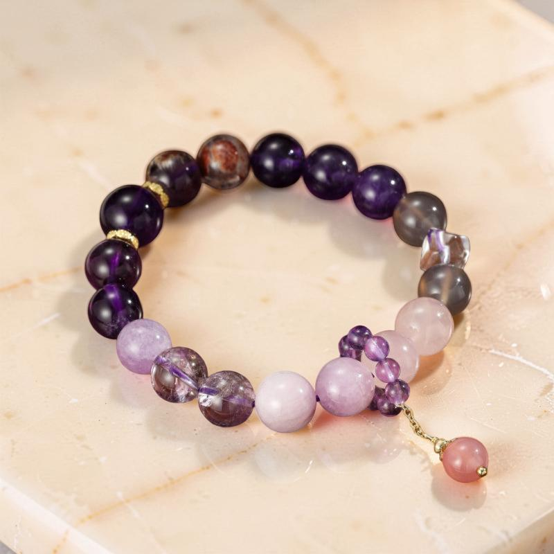 ATELIER-TIBET – Bracelet Améthyste – Magie Lilas
