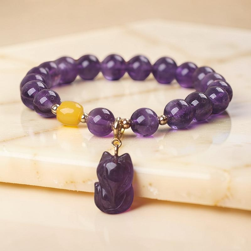 ATELIER-TIBET – Bracelet Améthyste – Renardeau