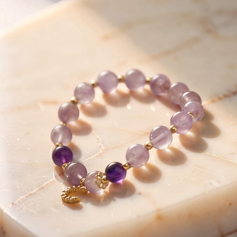 ATELIER-TIBET – Bracelet Améthyste  – Sérénité Lunaire