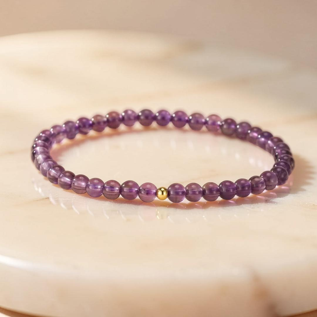 ATELIER-TIBET – Bracelet Améthyste – Vibrations Pures, Argent 925
