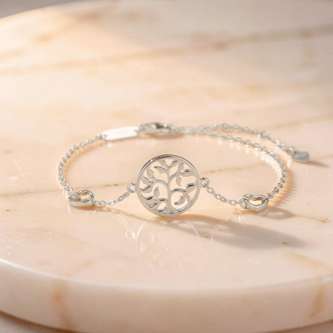 ATELIER-TIBET – Bracelet Arbre de Vie – Amour et Vitalité, Argent 925