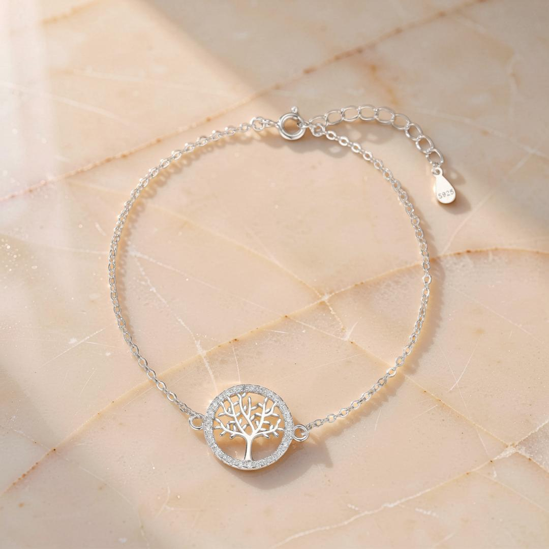 ATELIER-TIBET – Bracelet Arbre de Vie – Vitalité, Argent 925