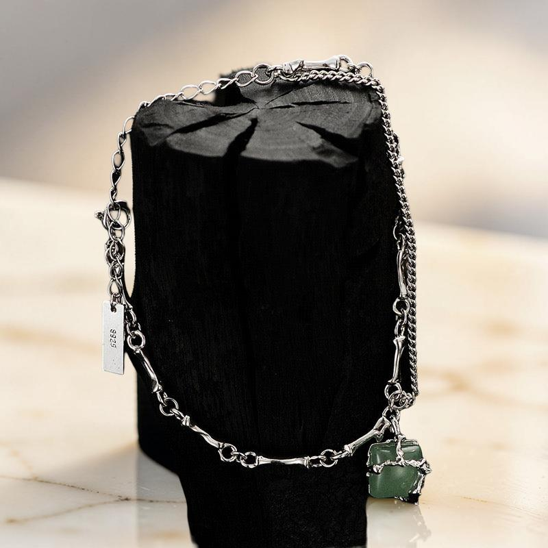 ATELIER-TIBET – Bracelet Aventurine – Fleur de Sérénité, Argent