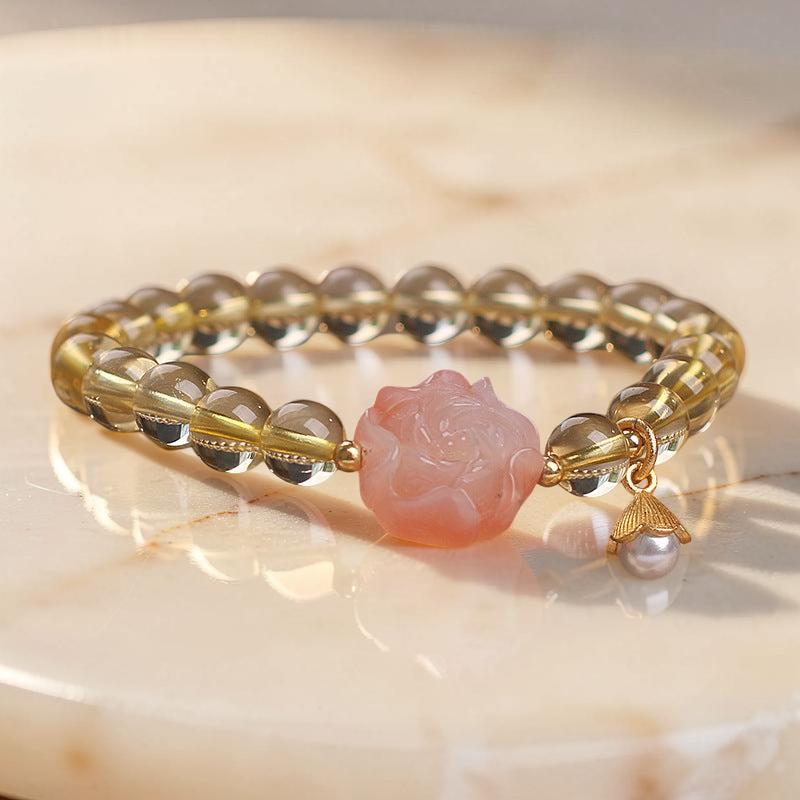 ATELIER-TIBET – Bracelet Citrine – Fleur d'Abondance