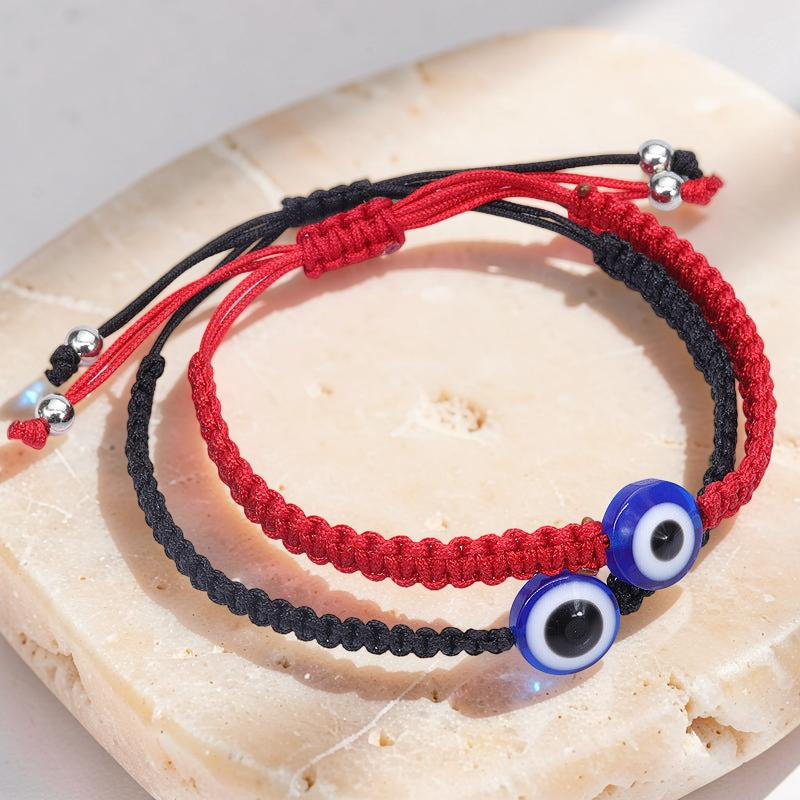 ATELIER-TIBET – Bracelet Mauvais Œil – Bouclier Éthéré, Fil Rouge