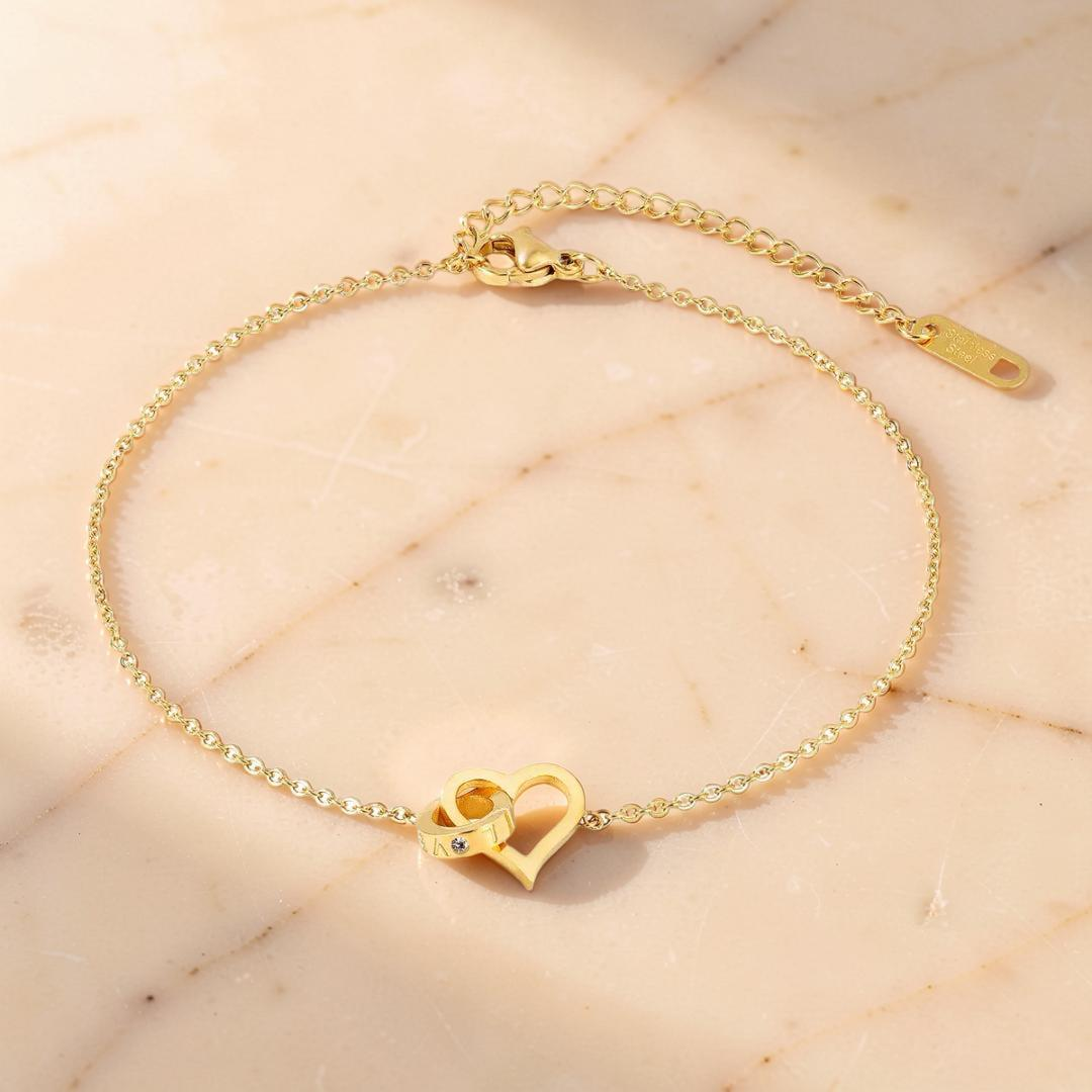 ATELIER-TIBET – Bracelet de Cheville Cœur – Doux Frisson