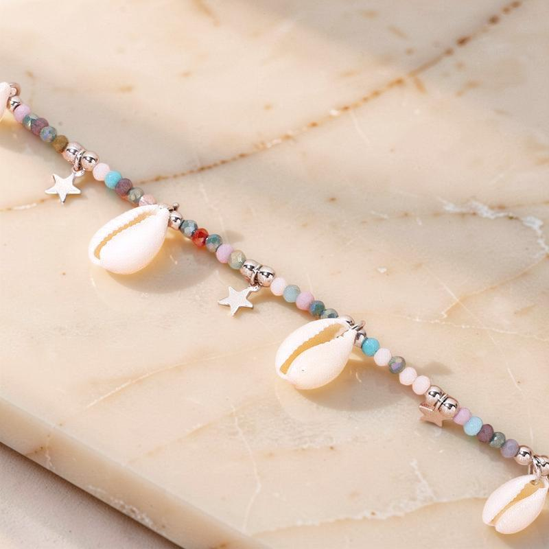 ATELIER-TIBET – Bracelet de Cheville Coquillage – Rêve Marin