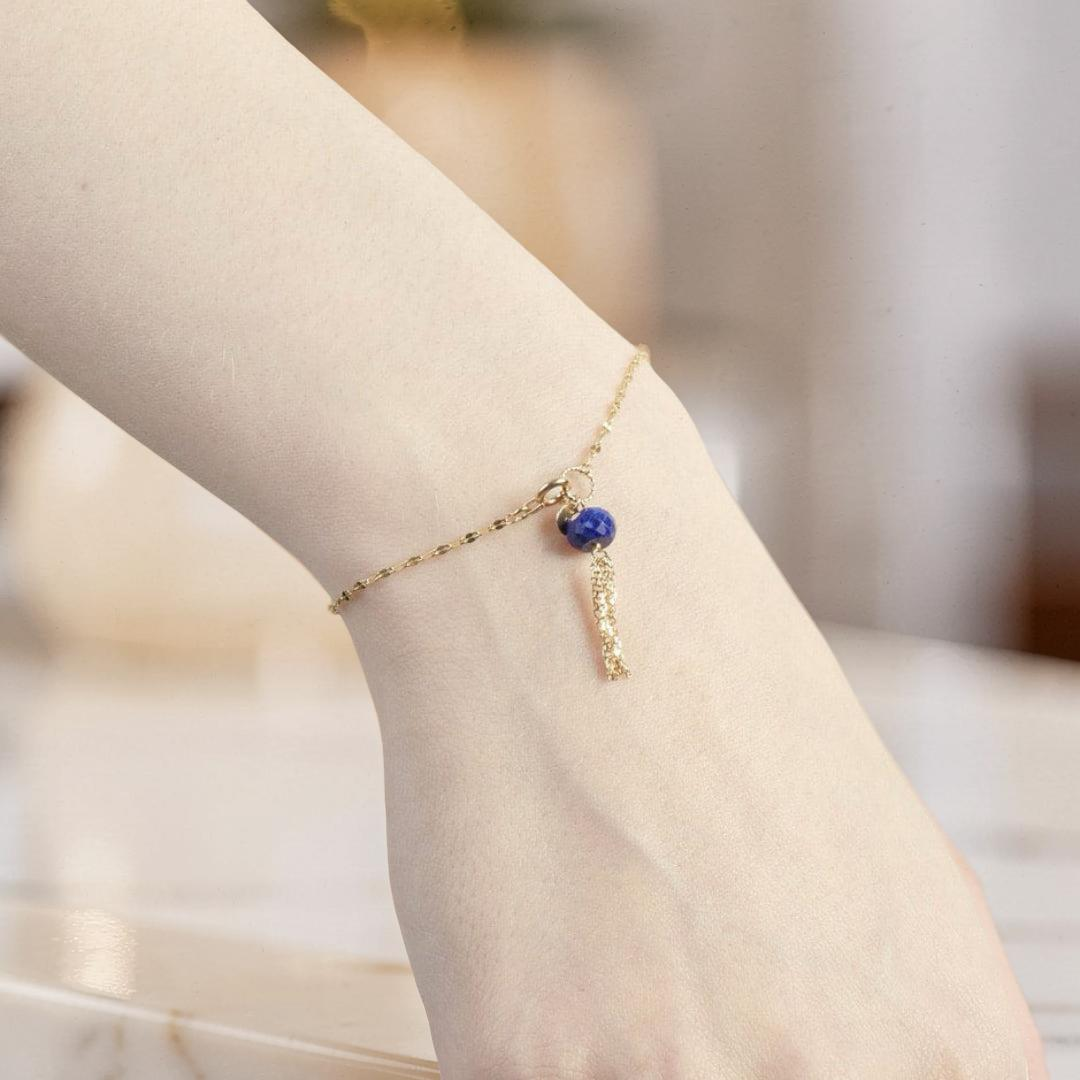 ATELIER-TIBET – Bracelet Fin en Amazonite, Lapis Lazuli ou Péridot – Petits Éclats