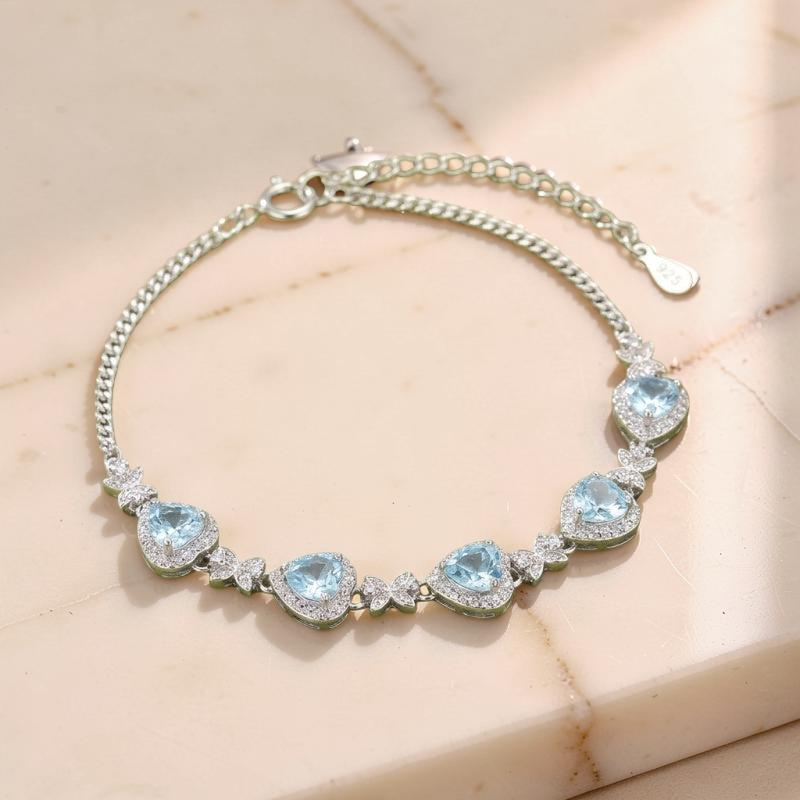ATELIER-TIBET – Bracelet Grenat, Améthyste, Citrine, Topaze et Péridot – Aura Envoûtante, Argent