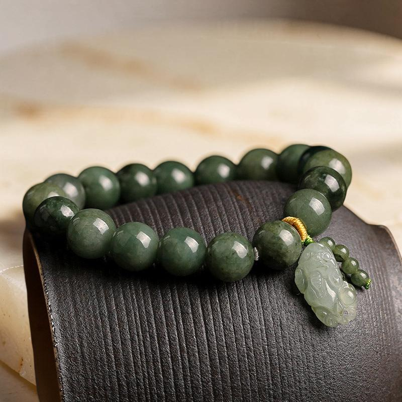 ATELIER-TIBET – Bracelet Jade et Pi Xiu – Richesse et Succès