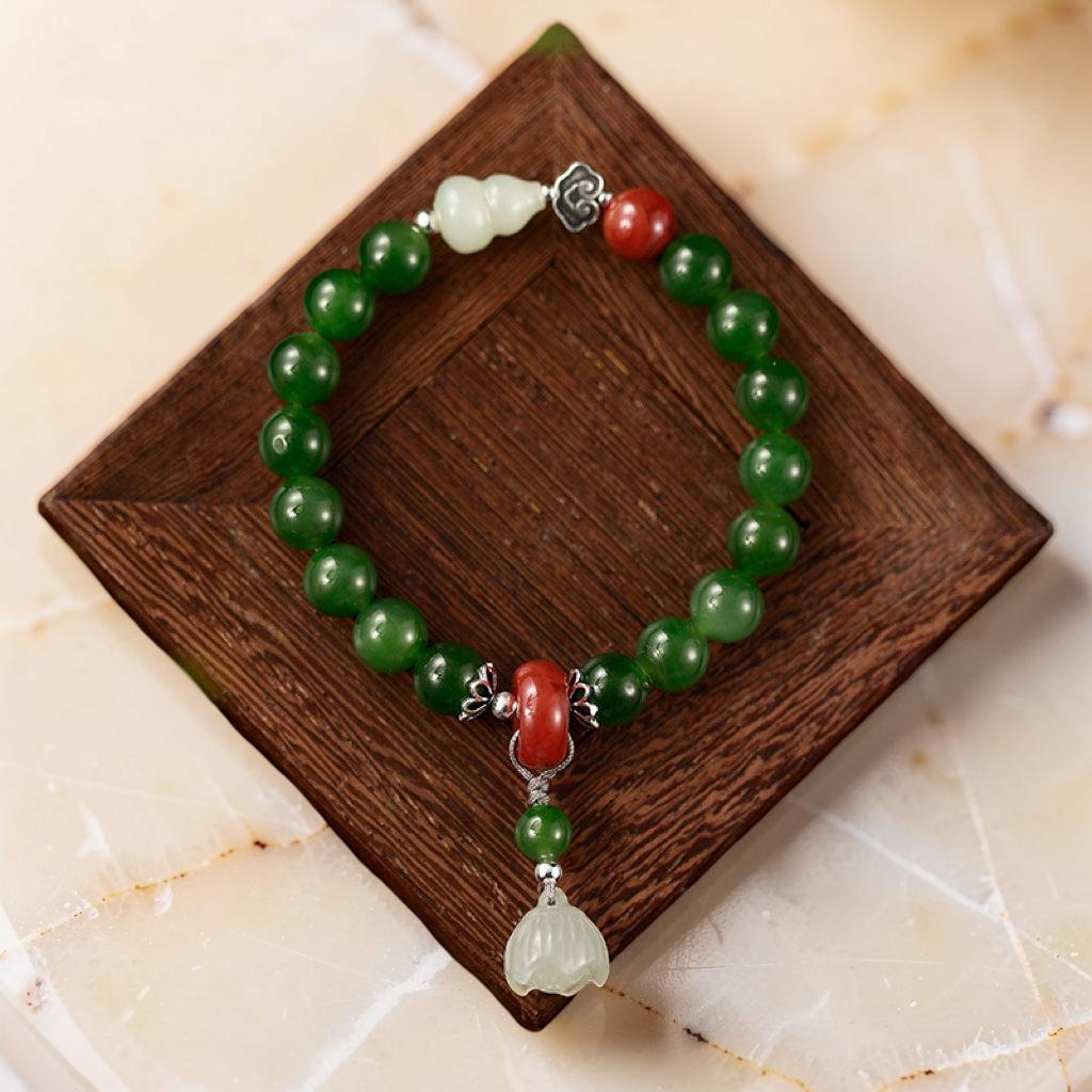 ATELIER-TIBET – Bracelet Jade – Lotus Sérénité