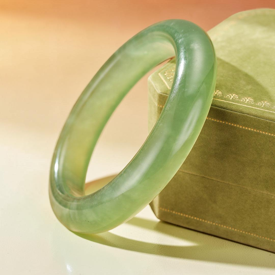 ATELIER-TIBET – Bracelet Jonc Jade – Vert d’Eau