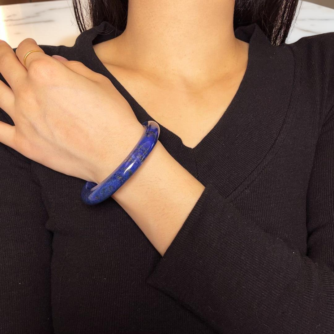 ATELIER-TIBET – Bracelet Jonc Lapis-Lazuli – Harmonie Intérieure