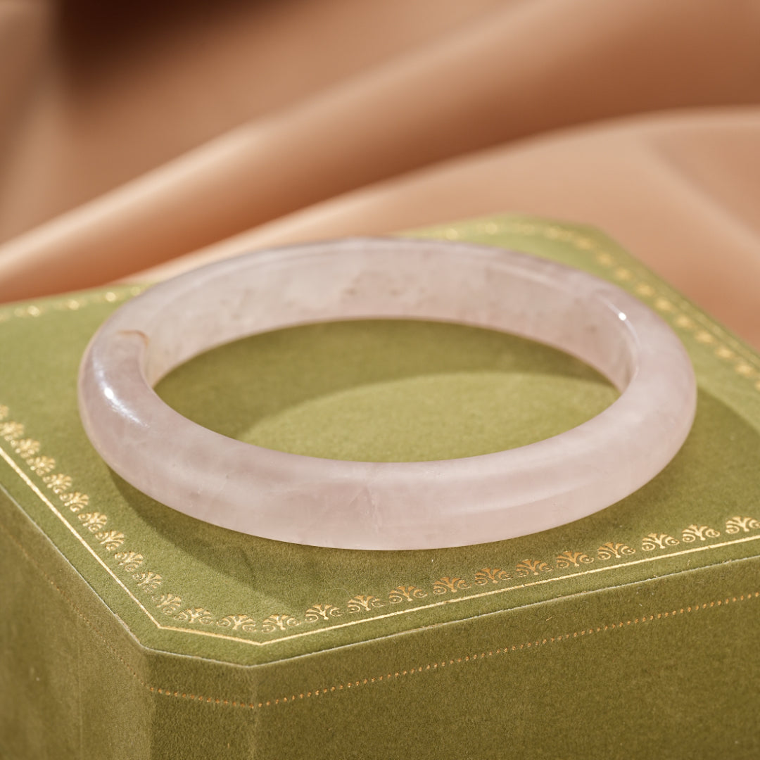 ATELIER-TIBET – Bracelet Jonc Quartz Rose – Douceur du Cœur