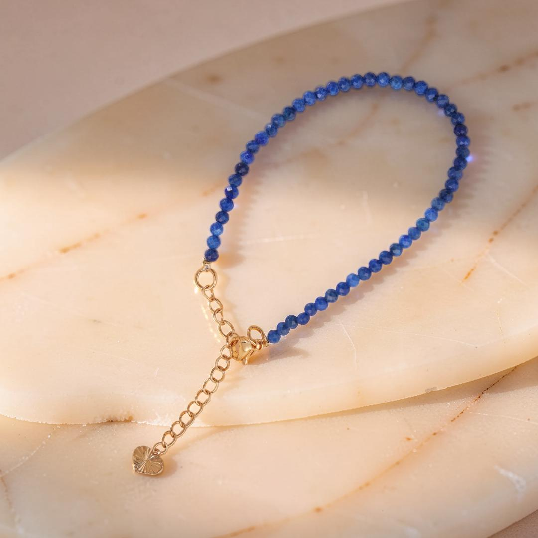 ATELIER-TIBET – Bracelet Lapis Lazuli – Brillance de Minuit