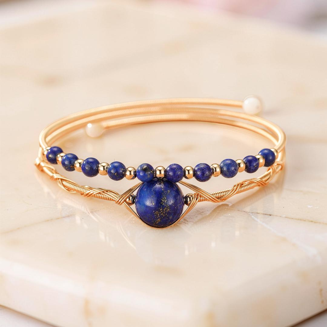 ATELIER-TIBET – Bracelet Lapis Lazuli – Œil Intuitif