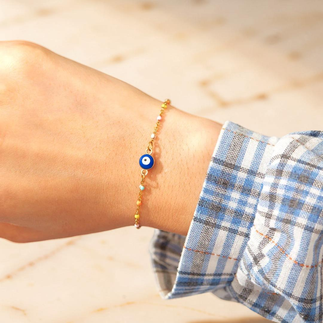 ATELIER-TIBET – Bracelet Mauvais Œil  Confiance  en Argent 925
