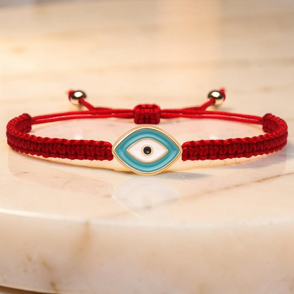 ATELIER-TIBET – Bracelet Mauvais Œil  Force Spirituelle  en Fil Rouge