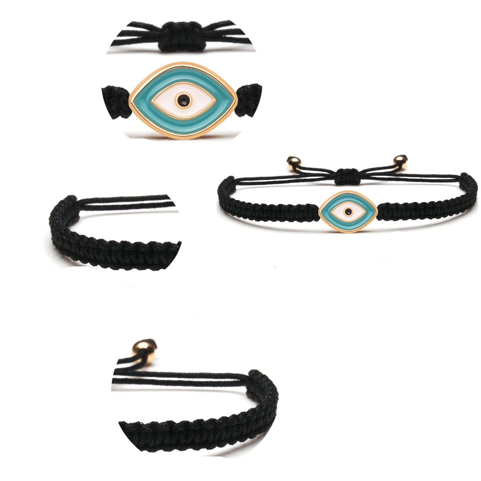 ATELIER-TIBET – Bracelet Mauvais Œil  Force Spirituelle  en Fil Rouge